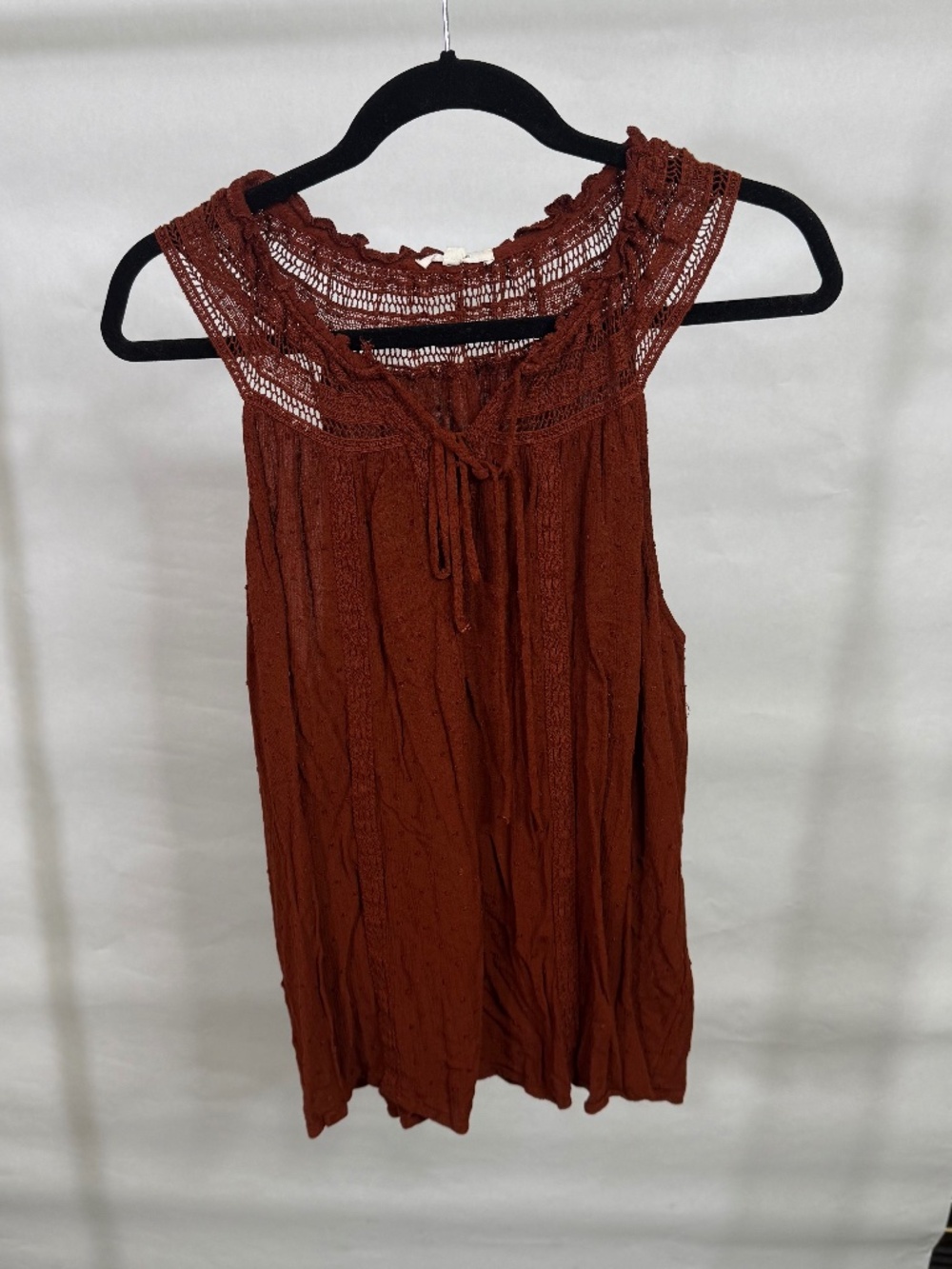 Maurice's Rust lace type top tank - size 2X